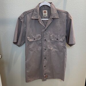Dickies Taupe desert sand color Button-Up Shirt